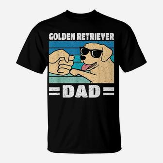Funny Golden Retriever Dad Dog Lover T-Shirt | Crazezy