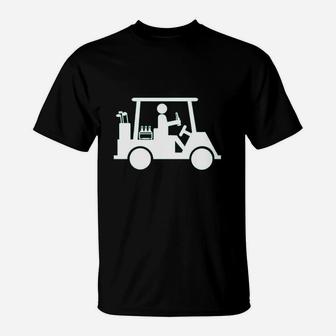 Funny Golf Beer Drinking Golfing T-Shirt | Crazezy
