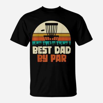 Funny Golfer Dad Gift Fathers Day Retro Disc Golf T-Shirt | Crazezy