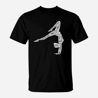 Funny Gymnastics Practice Top Gymnast Words Gift For Gymnast T-Shirt | Crazezy CA