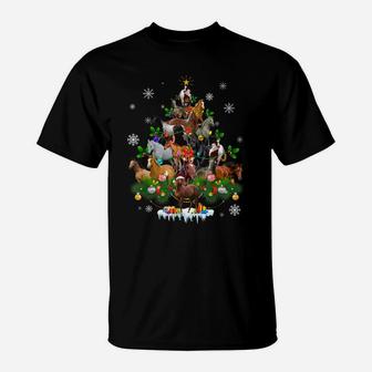 Funny Horses Christmas Tree Ornament Decor Costume T-Shirt | Crazezy CA