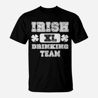 Funny Irish Xl Drinking Team Four Leaf Clover Patrick T-Shirt - Monsterry UK