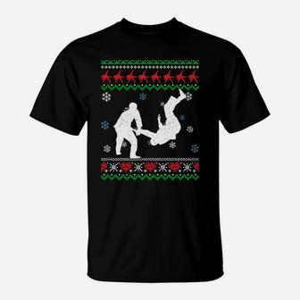 Funny Judo Ugly Christmas Martial Arts Xmas Sport Gifts Sweatshirt T-Shirt | Crazezy