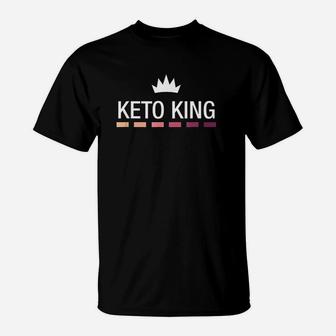 Funny Keto Keto King Ketosis Ketone Lifestyle Gift T-Shirt | Crazezy CA