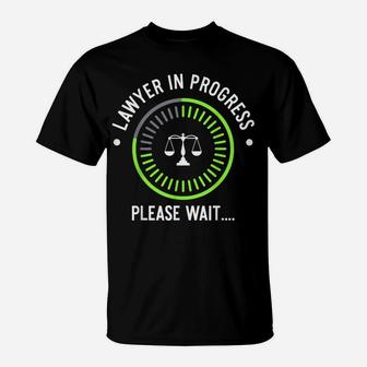 Funny Lawyer In Progress Gift | Law School Apparel T-Shirt | Crazezy AU
