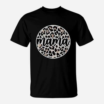 Funny Leopard Mama Letter Printed S T-Shirt | Crazezy