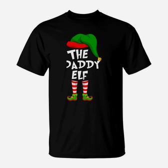 Funny Matching Family Christmas The Daddy Elf T-Shirt | Crazezy UK
