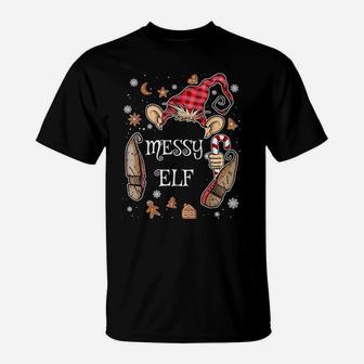Funny Messy Elf Family Christmas Matching Squad T-Shirt | Crazezy CA