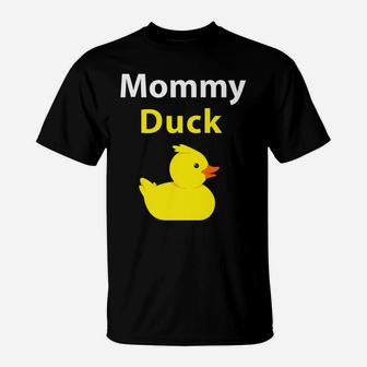 Funny Mommy Duck Rubber Duck Mom T-Shirt | Crazezy CA