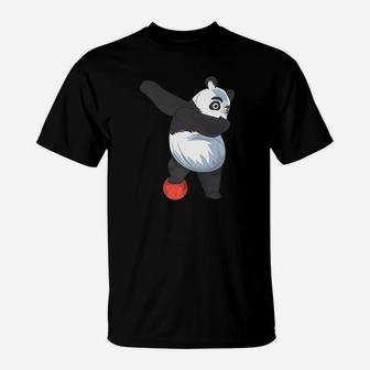 Funny Panda Dabbing Bear Basketball T-Shirt - Thegiftio UK