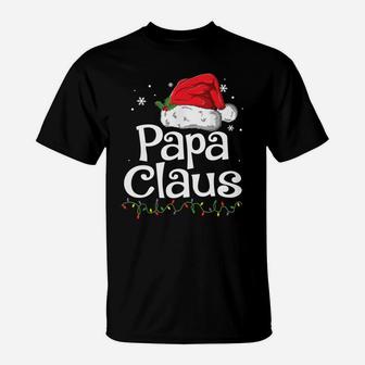 Funny Papa Claus Christmas Pajamas Santa Gift T-Shirt | Crazezy