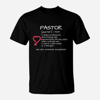 Funny Pastor Definition Religious Gift T-Shirt | Crazezy AU