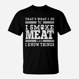 Funny Pitmaster I Meat Bbq Smoker Grill Gift T-Shirt | Crazezy