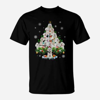 Funny Poodle Christmas Tree Ornament Decor Costume T-Shirt | Crazezy