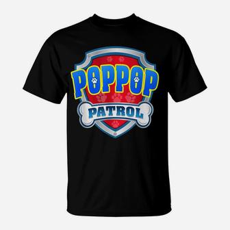 Funny Poppop Patrol - Dog Mom, Dad For Men Women T-Shirt | Crazezy