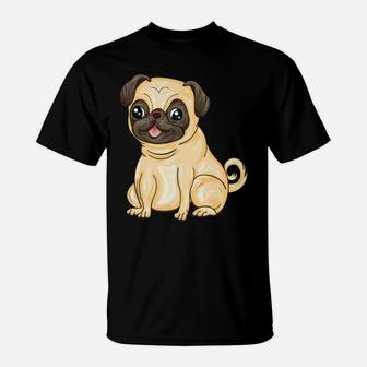 Funny Pug Gift Pug Mama Pug Mom Cute Birthday Pug T-Shirt | Crazezy