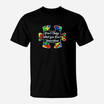 Funny Puzzle Piece Autism Awareness T-Shirt - Monsterry UK