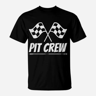 Funny Race Track Pit Crew Racing Mechanic Car Parties T-Shirt | Crazezy