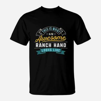 Funny Ranch Hand Awesome Job Occupation Graduation T-Shirt | Crazezy