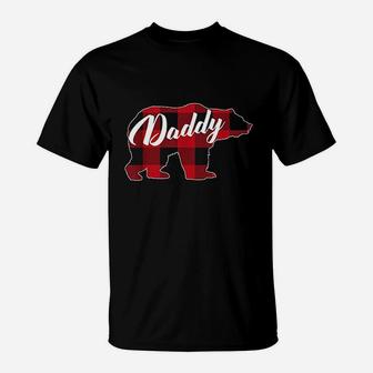 Funny Red Plaid Buffalo Bear T-Shirt | Crazezy CA