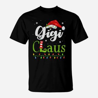 Funny Santa Gigi Claus Christmas Matching Family T-Shirt | Crazezy