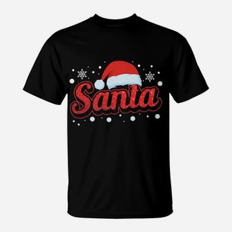 Funny Santa Santa's Favorite Ho Matching Couple Christmas T-Shirt | Crazezy AU