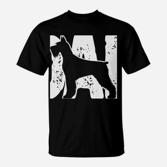 Funny Schnauzer Dad Dog Lover Schnauzer Father Dog Owner T-Shirt | Crazezy UK