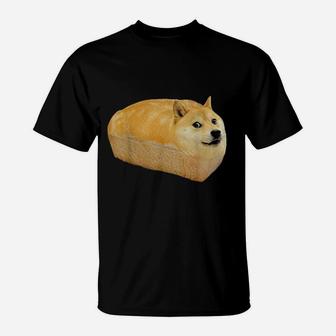 Funny Shiba Inu Doge Bread Meme T-Shirt | Crazezy