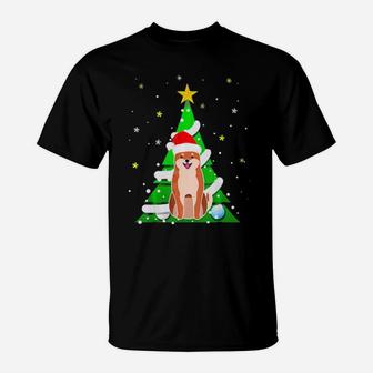 Funny Shiba Inu Xmas Tree Funny Dog Breed Shiba Inu T-Shirt - Monsterry DE
