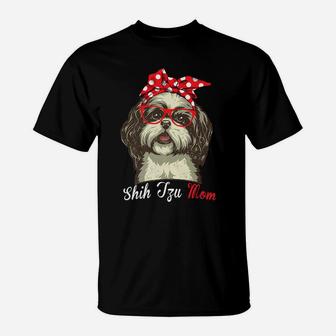 Funny Shih Tzu Mom For Shih Tzu Dog Lovers T-Shirt | Crazezy