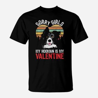 Funny Sorry Dog Puppy Lovers Border Collie Valentines T-Shirt - Monsterry