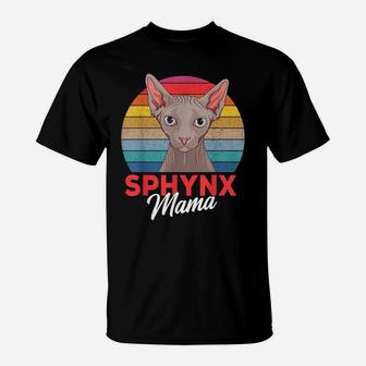 Funny Sphynx Mama Cat Sphinx Hairless Cat Owner Lovers Gift T-Shirt | Crazezy AU
