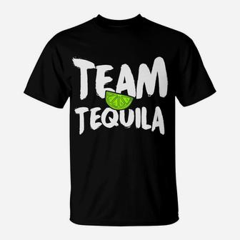 Funny Team Tequila With Green Lime Salt Group Costume T-Shirt | Crazezy AU