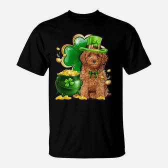 Funny Toy Poodle Dog Shamrock Irish Saint St Patrick Day T-Shirt | Crazezy UK