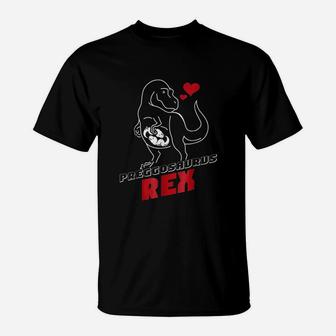 Funny Twin Preggosaurus Rex T-Shirt - Thegiftio UK