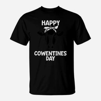 Funny Valentines Day Gift Cow Pun Happy Cowentines Farm T-Shirt | Crazezy CA