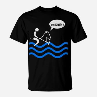 Funny Water Polo Horse Playing Water Polo T-Shirt | Crazezy UK