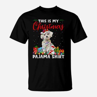 Funny Xmas This Is My Christmas Maltese Dog Pajama T-Shirt | Crazezy