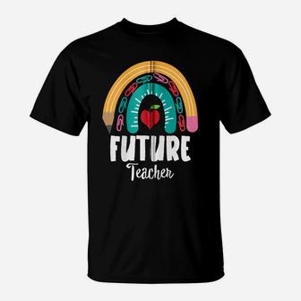 Future Teacher, Funny Boho Rainbow For Teachers Zip Hoodie T-Shirt | Crazezy