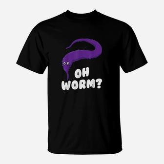 Fuzzy Worm On A String Gift Daughter Teen Gen Z Girls Meme T-Shirt | Crazezy DE