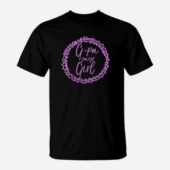 G Pa Says Girl Pink Gender Reveal T-Shirt - Monsterry AU