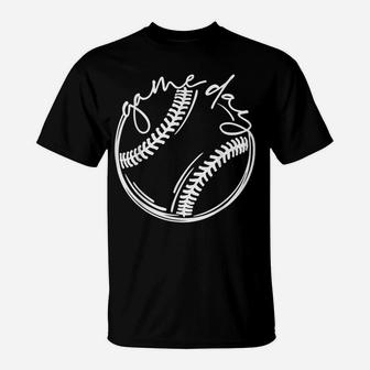 Game Day Baseball Baseball Life, Softball Life, Gift For Mom T-Shirt | Crazezy