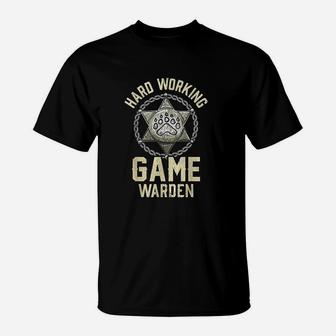 Game Warden Badge Fish Wildlife Game Warden T-Shirt | Crazezy