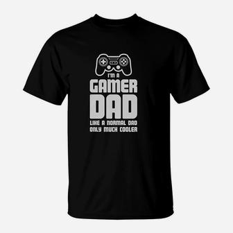 Gamer Dad Father Cool Dads Gaming T-Shirt | Crazezy DE