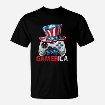 Gamerica 4Th Of July Video Game American Flag T-Shirt | Crazezy CA