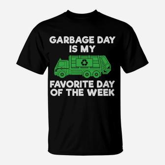 Garbage Day Recycling Trash Truck Kid Boy Toddler T-Shirt | Crazezy UK