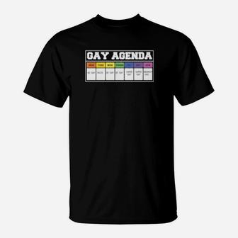 Gay Agenda Be Gay Tacos Brunch Gay T-Shirt - Monsterry DE