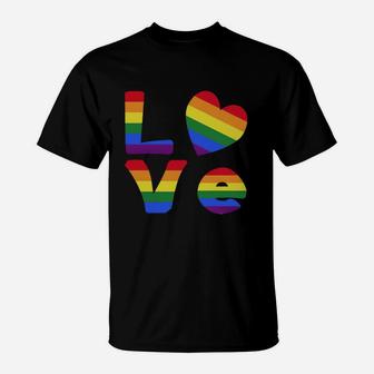 Gay Pride Rainbow Love T-Shirt - Thegiftio UK