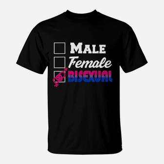 Gender Checklist Pride Flag Lgbtq Cool Lgbt Gift T-Shirt | Crazezy