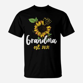 Gender Reveal Grandparent For Any Grandmother T-Shirt - Monsterry AU